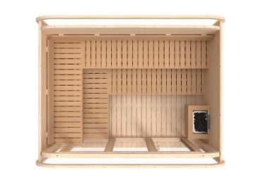 Preview: Außensauna quadratisch